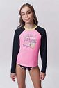 Trio de biquíni e blusa manga longa em malha UV50 97544 Vic Teen Menina Trio de biquíni e blusa manga longa em malha UV50 97544 Vic Teen Menina