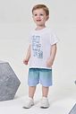 Conjunto de camiseta em meia malha e bermuda em nylon ergonomic com elastano 95704 Johnny Fox Teen Menino Conjunto de camiseta em meia malha e bermuda em nylon ergonomic com elastano 95704 Johnny Fox Teen Menino