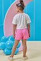 Conjunto de blusa em malha power e short saia em tecido de viscose 93649 Kukiê Infantil Menina