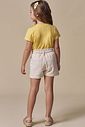 Conjunto de blusa em meia malha e shorts em moletom sem pelúcia 94932 Infanti Infantil Menina