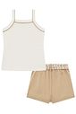 Conjunto de regata em canelado liz e short saia em sarja com elastano 97047 Infanti Infantil Menina Conjunto de regata em canelado liz e short saia em sarja com elastano 97047 Infanti Infantil Menina