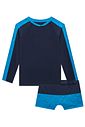 Conjunto de camiseta e sunga em malha uv dry com proteção UV50+ 97324 Johnny Fox Teen Menino Conjunto de camiseta e sunga em malha uv dry com proteção UV50+ 97324 Johnny Fox Teen Menino