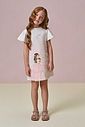 Vestido em fly tech 95832 Infanti Infantil Menina Vestido em fly tech 95832 Infanti Infantil Menina