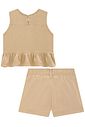 Conjunto de bata e shorts em sarja com elastano 96242 Lilimoon Teen Menina
