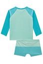 Conjunto de camiseta e sunga em malha uv dry com proteção UV50+ 99558 Johnny Fox Teen Menino