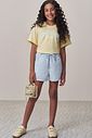 Conjunto de blusa em meia malha e shorts em sarja com elastano 98956 Lilimoon Teen Menina Conjunto de blusa em meia malha e shorts em sarja com elastano 98956 Lilimoon Teen Menina