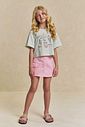 Conjunto de blusa em meia malha e short saia em sarja com elastano 96313 Lilimoon Teen Menina Conjunto de blusa em meia malha e short saia em sarja com elastano 96313 Lilimoon Teen Menina
