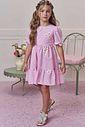 Vestido em tricoline bordado flores 98777 Infanti Infantil Menina Vestido em tricoline bordado flores 98777 Infanti Infantil Menina