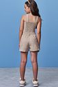 Conjunto de regata e shorts em sarja com elastano 98507 Vic Teen Menina Conjunto de regata e shorts em sarja com elastano 98507 Vic Teen Menina