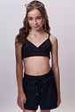 Shorts em malha poliamida UV50 96264 Vic Teen Menina Shorts em malha poliamida UV50 96264 Vic Teen Menina