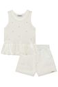 Conjunto de regata balonê em canelado liz com detalhe e shorts em sarja com elastano 99371 Lilimoon Teen Menina