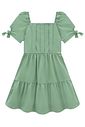 Vestido em linho com elastano 98888 Vic Teen Menina Vestido em linho com elastano 98888 Vic Teen Menina