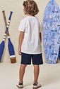Conjunto de camiseta em meia malha e bermuda em moletom sem pelúcia 99365 LucBoo Infantil Menino Conjunto de camiseta em meia malha e bermuda em moletom sem pelúcia 99365 LucBoo Infantil Menino