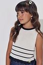 Blusa em tricô 100% algodão 98274 Vic Teen Menina Blusa em tricô 100% algodão 98274 Vic Teen Menina