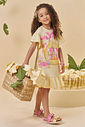 Vestido em meia malha 94252 Kukiê Infantil Menina Vestido em meia malha 94252 Kukiê Infantil Menina