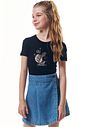 Blusa em canelado luna de viscose 98030 Vic Teen Menina