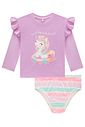 Conjunto de blusa e calcinha em malha UV dry com proteção UV 50+ 98430 Infanti Infantil Menina Conjunto de blusa e calcinha em malha UV dry com proteção UV 50+ 98430 Infanti Infantil Menina