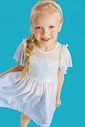 Fantasia de Princesa do Gelo (Vestido em malha UV, malha paetê e tule brilho) 97603 Kukiê Infantil Menina