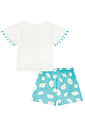 Conjunto de blusa em meia malha e shorts em air tech 97032 Kukiê Infantil Menina Conjunto de blusa em meia malha e shorts em air tech 97032 Kukiê Infantil Menina