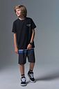 Conjunto de camiseta em meia malha e bermuda em nylon ergonomic com elastano 96865 Johnny Fox Teen Menino Conjunto de camiseta em meia malha e bermuda em nylon ergonomic com elastano 96865 Johnny Fox Teen Menino