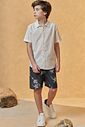 Camisa em linho deluxe 95114 Johnny Fox Teen Menino Camisa em linho deluxe 95114 Johnny Fox Teen Menino