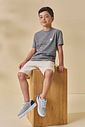 Conjunto de camiseta em meia malha e bermuda em linho santorine com elastano 97176 LucBoo Infantil Menino Conjunto de camiseta em meia malha e bermuda em linho santorine com elastano 97176 LucBoo Infantil Menino