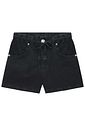 Shorts em jeans black com elastano 95609 Vic Teen Menina Shorts em jeans black com elastano 95609 Vic Teen Menina