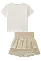 Conjunto de blusa em canelado liz e saia em linho deluxe com shorts embutido 95213 Lilimoon Teen Menina Conjunto de blusa em canelado liz e saia em linho deluxe com shorts embutido 95213 Lilimoon Teen Menina