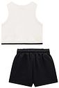 Conjunto de regata em canelado liz e short saia em moletom sem pelúcia 95969 Vic Teen Menina Conjunto de regata em canelado liz e short saia em moletom sem pelúcia 95969 Vic Teen Menina