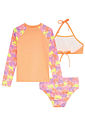 Conjunto de biquini e blusa em malha com proteção UV50+ 93259 Kukiê Infantil Menina Conjunto de biquini e blusa em malha com proteção UV50+ 93259 Kukiê Infantil Menina