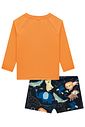 Conjunto de camiseta e sunga em malha UV dry com proteção UV 50+ 92882 LucBoo Bebê Menino Conjunto de camiseta e sunga em malha UV dry com proteção UV 50+ 92882 LucBoo Bebê Menino
