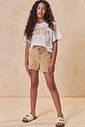 Conjunto de blusa em meia malha e shorts em sarja com elastano 95504 Lilimoon Teen Menina Conjunto de blusa em meia malha e shorts em sarja com elastano 95504 Lilimoon Teen Menina