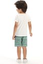 Conjunto de camiseta em meia malha e bermuda em linho santorine com elastano 92885 LucBoo Bebê Menino Conjunto de camiseta em meia malha e bermuda em linho santorine com elastano 92885 LucBoo Bebê Menino