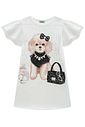 Vestido em fly tech 94911 Infanti Infantil Menina