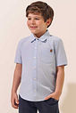 Camisa em tecido listrado 94788 LucBoo Infantil Menino Camisa em tecido listrado 94788 LucBoo Infantil Menino