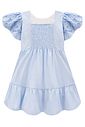 Vestido em tricoline listrado 3D floral 96892 Infanti Infantil Menina Vestido em tricoline listrado 3D floral 96892 Infanti Infantil Menina