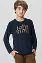 Camiseta em modal com elastano 92942 Johnny Fox Teen Menino Camiseta em modal com elastano 92942 Johnny Fox Teen Menino
