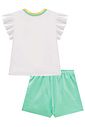 Conjunto de blusa em meia malha e short saia em moletom sem pelúcia 99643 Kukiê Infantil Menina Conjunto de blusa em meia malha e short saia em moletom sem pelúcia 99643 Kukiê Infantil Menina