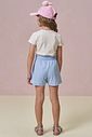 Conjunto de blusa em cotton e shorts saia em canelado liz 96274 Infanti Infantil Menina Conjunto de blusa em cotton e shorts saia em canelado liz 96274 Infanti Infantil Menina