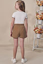 Conjunto de blusa em canelado liz com shorts em moletom sem pelúcia 99166 Infanti Infantil Menina