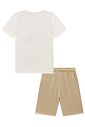 Conjunto de camiseta em meia malha e bermuda em cotton jeans com elastano 95690 Johnny Fox Teen Menino Conjunto de camiseta em meia malha e bermuda em cotton jeans com elastano 95690 Johnny Fox Teen Menino