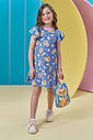 Vestido em molecotton (acompanha mochila) 96694 Kukiê Infantil Menina Vestido em molecotton (acompanha mochila) 96694 Kukiê Infantil Menina