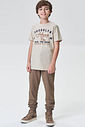 Calça jogger em malha denim com elastano 92661 Johnny Fox Teen Menino Calça jogger em malha denim com elastano 92661 Johnny Fox Teen Menino