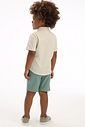 Conjunto de camisa em meia malha e bermuda em linho santorine com elastano 92863 LucBoo Bebê Menino Conjunto de camisa em meia malha e bermuda em linho santorine com elastano 92863 LucBoo Bebê Menino
