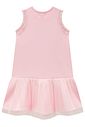 Vestido em fly tech e tule com elastano 99302 Infanti Infantil Menina