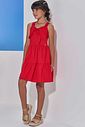 Vestido em tricoline com elastano 98264 Vic Teen Menina Vestido em tricoline com elastano 98264 Vic Teen Menina
