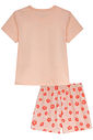 Conjunto de pijama de blusa em meia malha e shorts em malha fresh 94276 Kukiê Infantil Menina Conjunto de pijama de blusa em meia malha e shorts em malha fresh 94276 Kukiê Infantil Menina