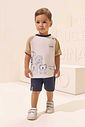 Conjunto de camiseta em meia malha e bermuda em moletom sem pelúcia 97204 LucBoo Bebê Menino Conjunto de camiseta em meia malha e bermuda em moletom sem pelúcia 97204 LucBoo Bebê Menino
