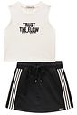 Conjunto de regata em canelado liz e short saia em moletom sem pelúcia 98588 Lilimoon Teen Menina Conjunto de regata em canelado liz e short saia em moletom sem pelúcia 98588 Lilimoon Teen Menina