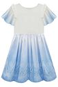 Fantasia de Princesa do Gelo (Vestido em malha UV, malha paetê e tule brilho) 97603 Kukiê Infantil Menina